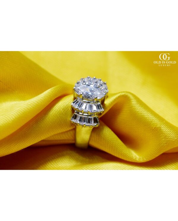 artdecosilverringwithmoissanitegemstone-2