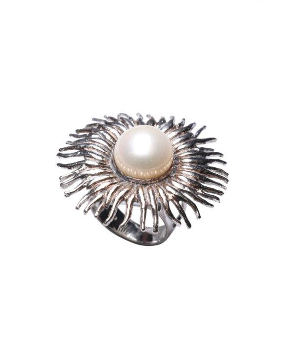uniqueculturedpearlsilverring-2
